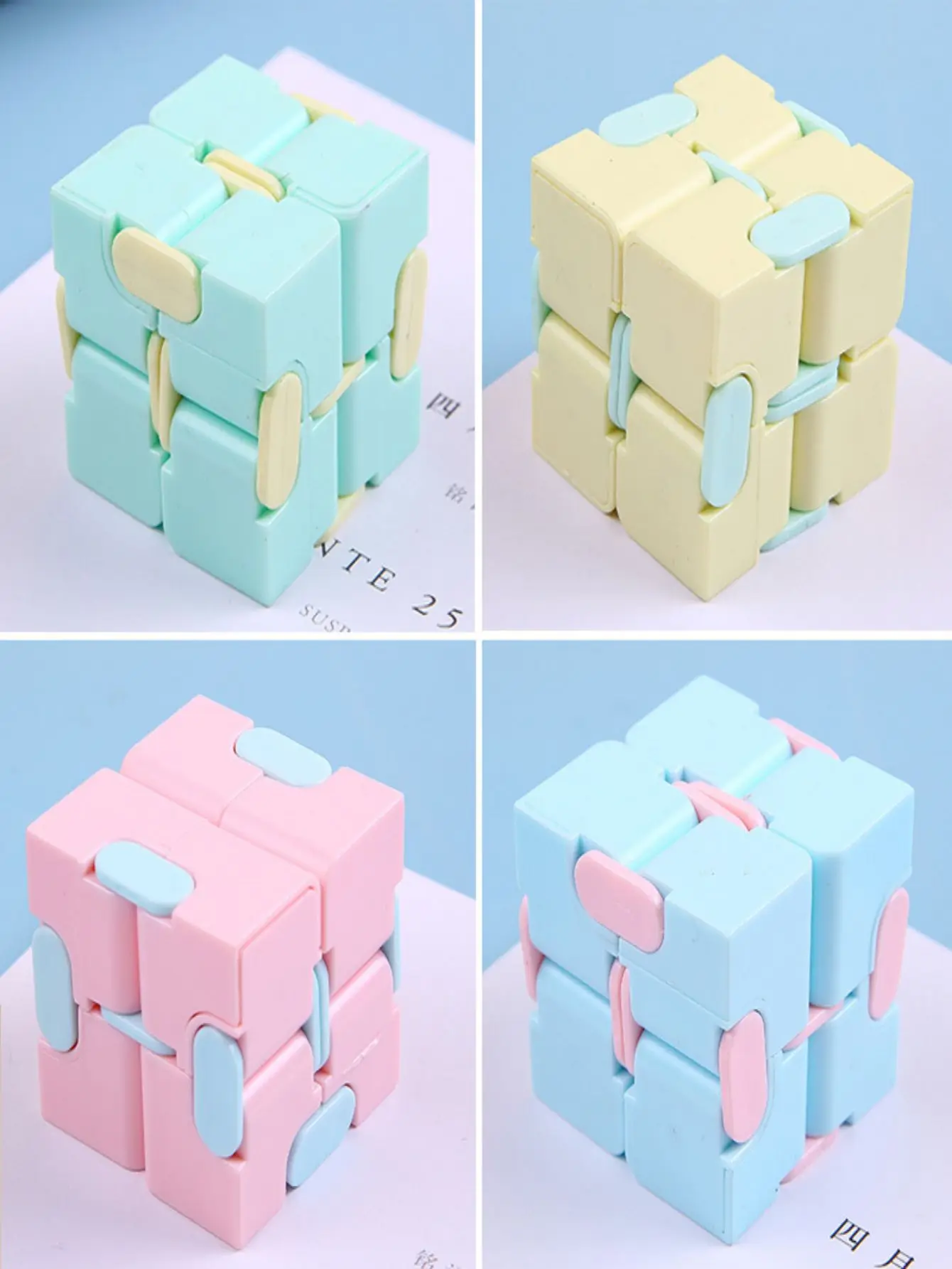 1pc brinquedo aleatório alívio da ansiedade brinquedo de mão magia sensorial cubo de estresse brinquedo para adultos cubo de mão aliviar o estresse e matar tempo