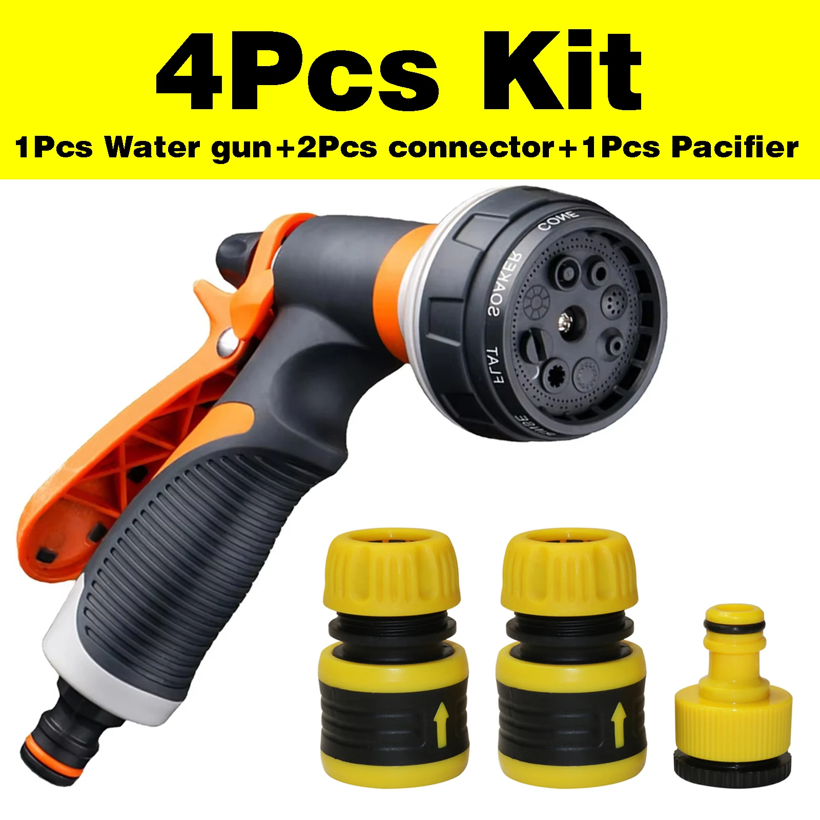 4Pcs Kit Hause Bewässerung Spray Hochdruck Garten Spritzpistole Set Garten Bewässerung Boden Auto Waschen Sprinkler