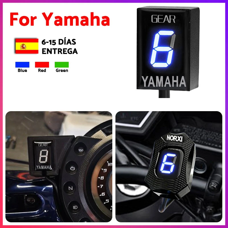Indicador de marcha para motocicleta yamaha r6 XJ6 FZ6 FZ8 R1 FZ400 FZS XJR400 FZ1 MT01 MT-03 FZ16 fjr1300 xjr 1300 Xvs950A