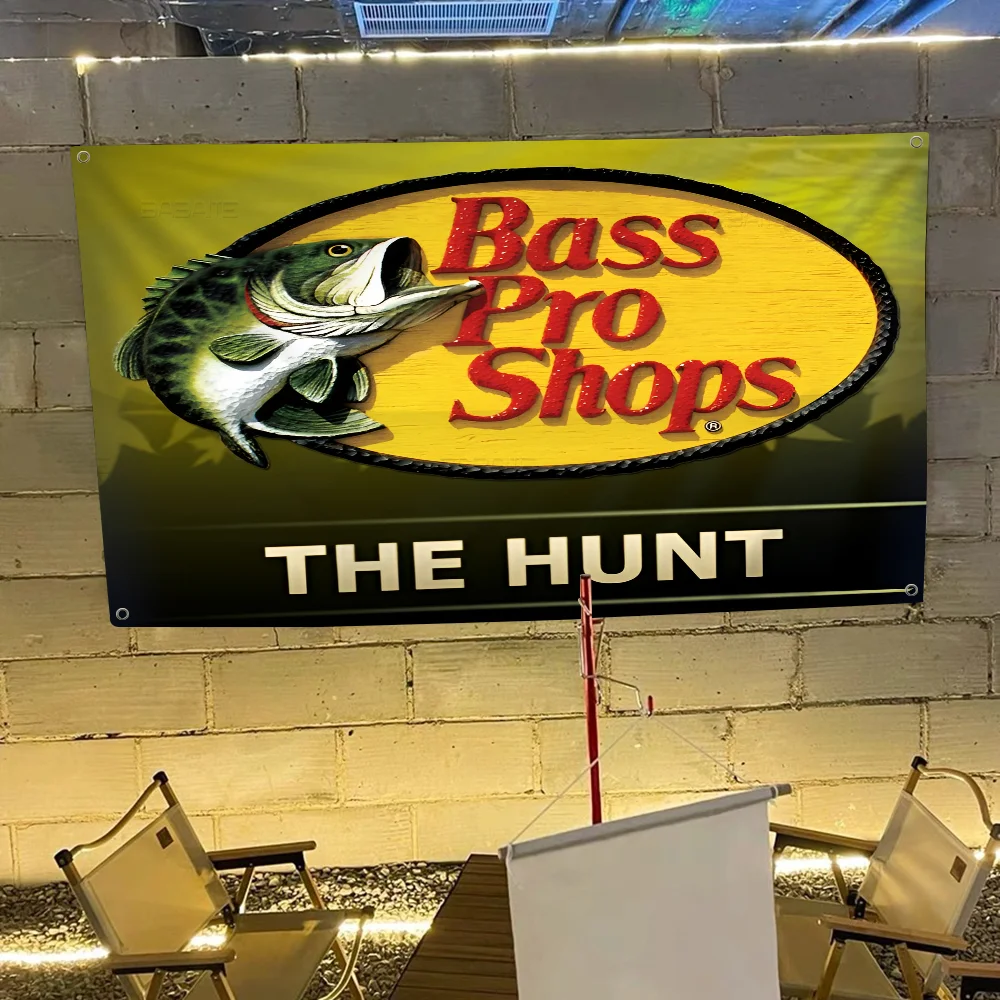 Fishing brand Bass-Pro-shops Large Size Shop Art Promotion Advertising Booth Flag Hanging Banners