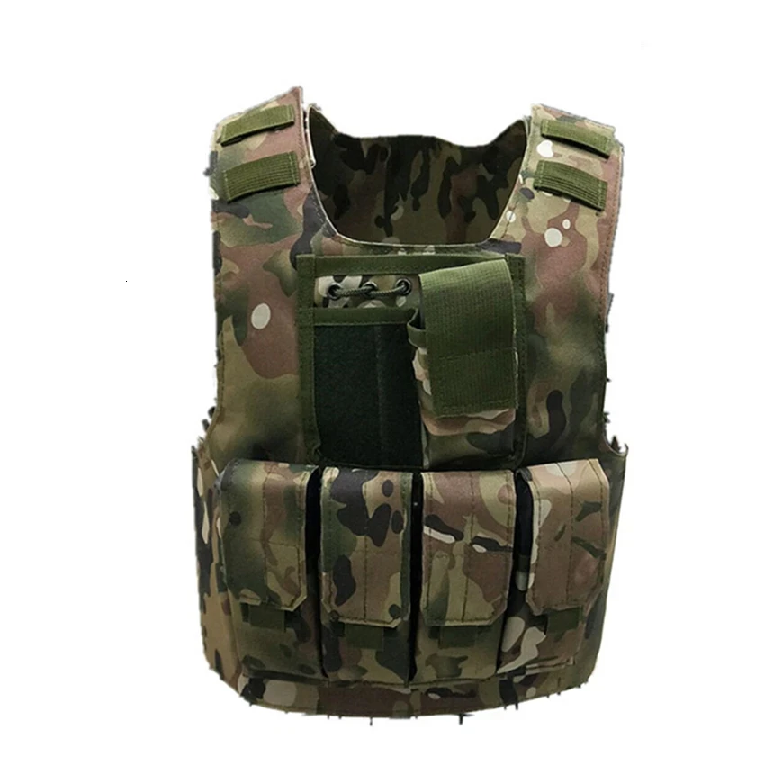 Kids Boys Tactical Vest Camouflage Bulletproof Combat Tops Soldier Equipment Special Forces Military Uniform