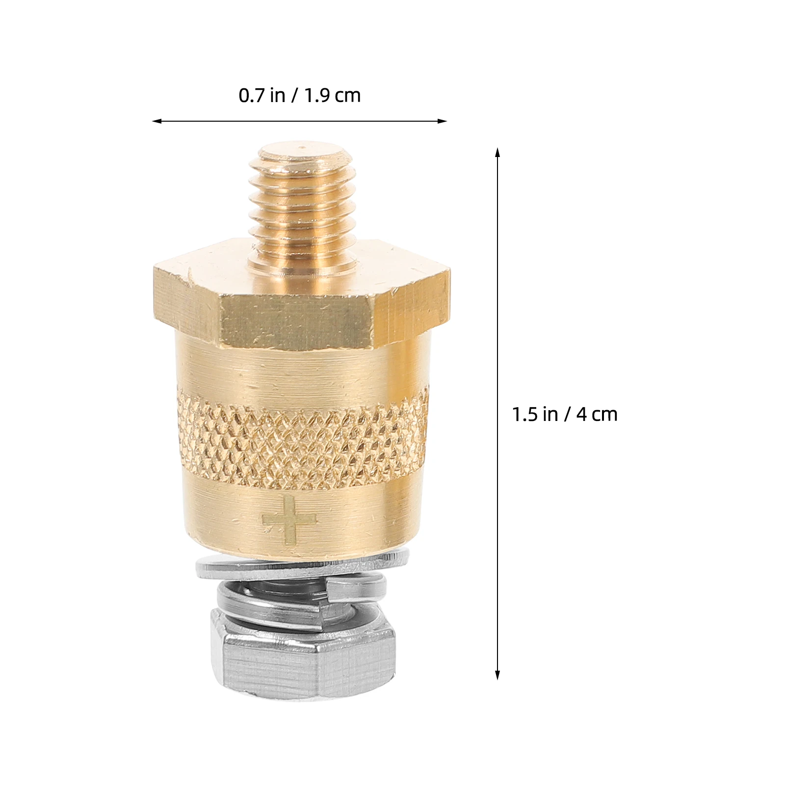 

2Pcs 6/8MM Car Terminal Connectors Copper Adapters Post Terminals Truck Accessories Easy Install Metal Car