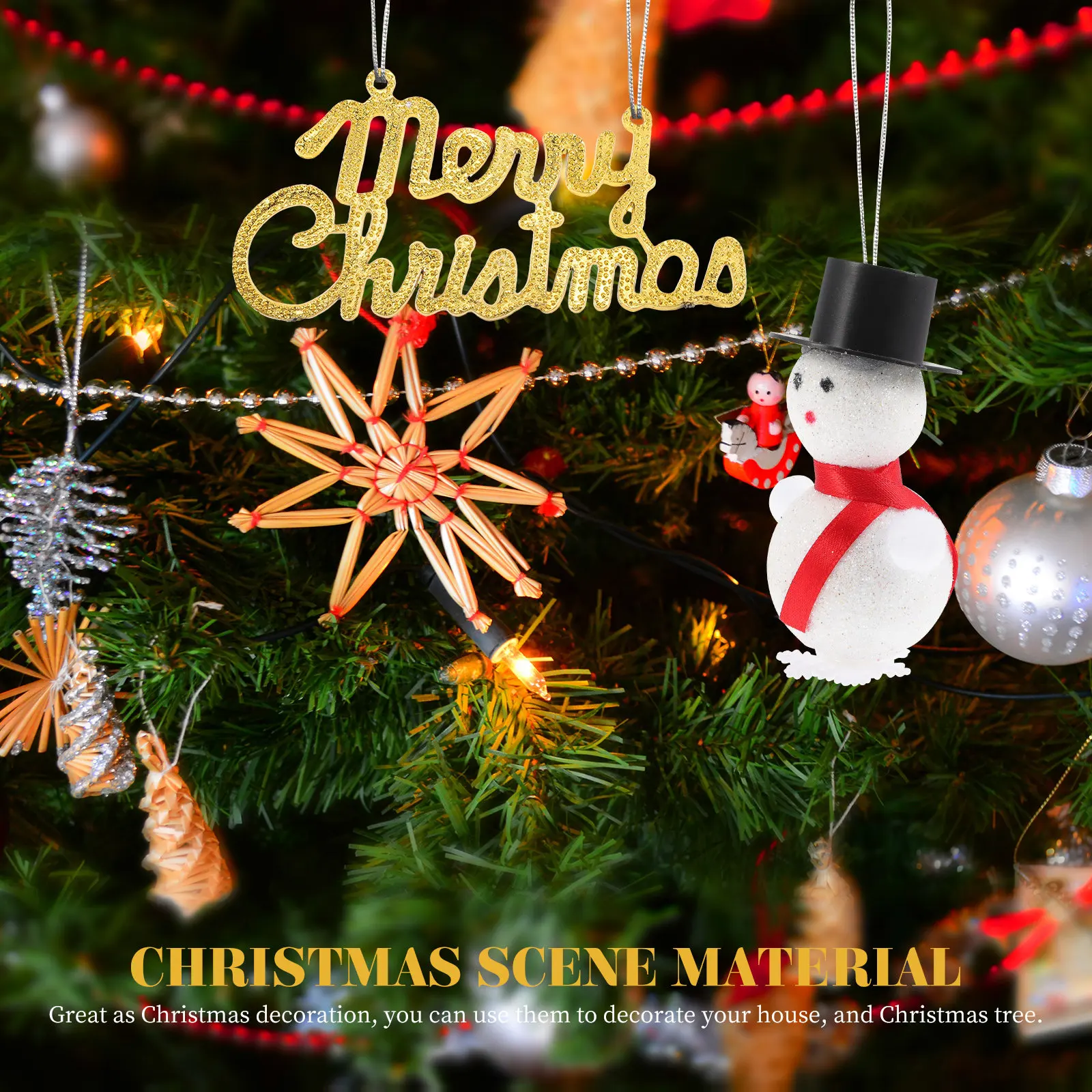 DIY Snowman Ornament Craft Kit – Christmas Tree Decoration for Home, Living Room, Bedroom, Kitchen & Holiday Party