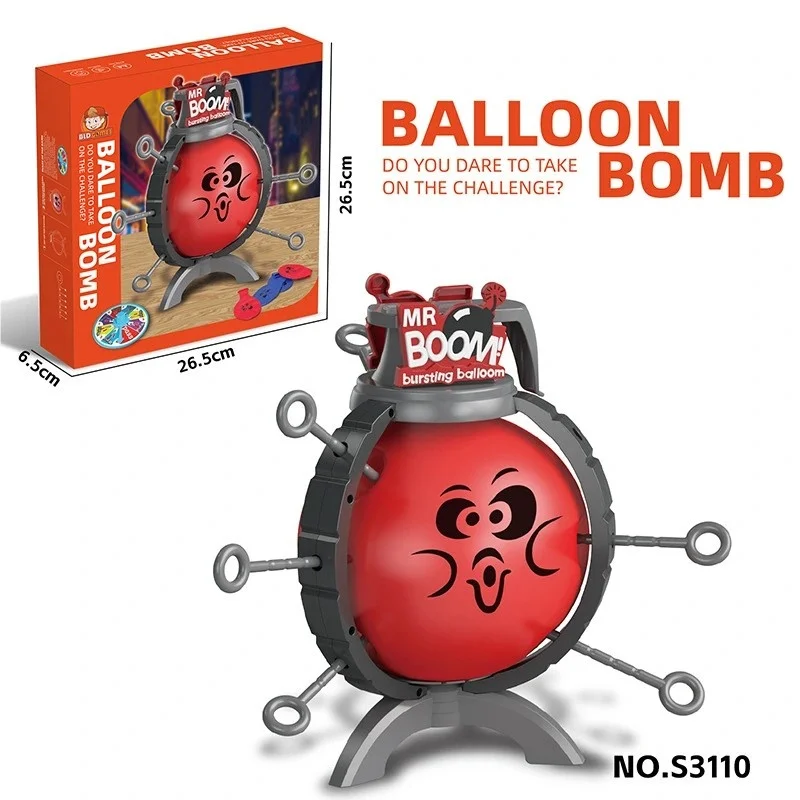 Interactive Boom Boom Balloons for Boys and Girls, Prank Balloons That Explode When You Poke Them, Interactive Prank Toys, Tabletop Games, Suitable for Christmas, Spring Festival, New Year's Day, Birthdays, Suitable for Boys and Girls Toys