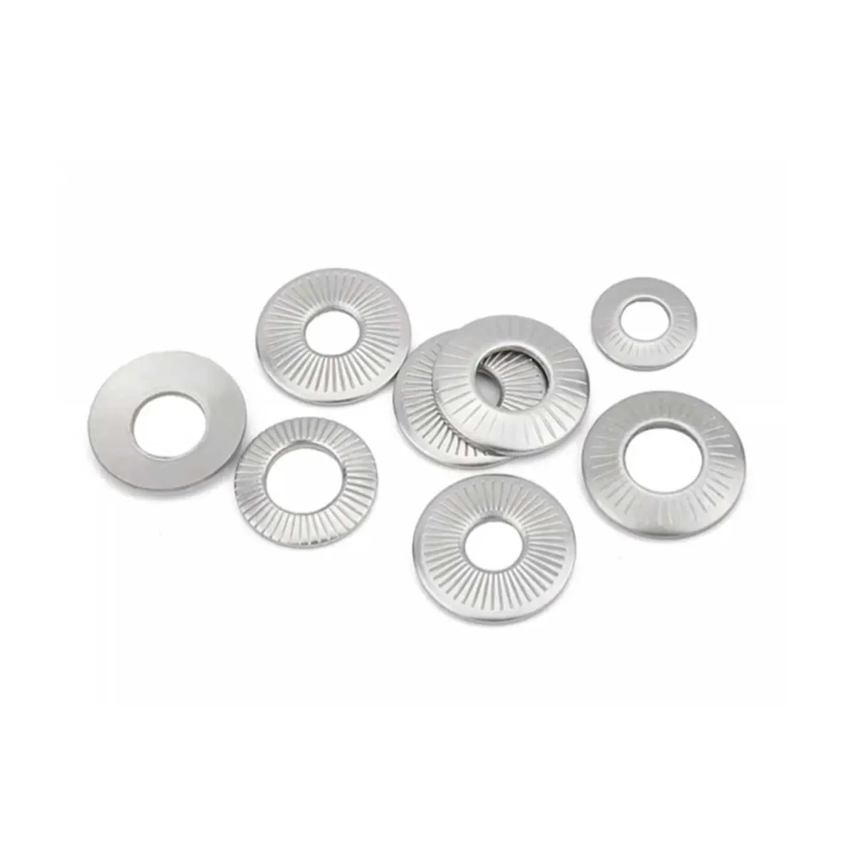 304 Stainless Steel Saddle Butterfly Single Sided Flower Tooth Anti Slip Washer M3M4M5M6M8M10M12M16M20