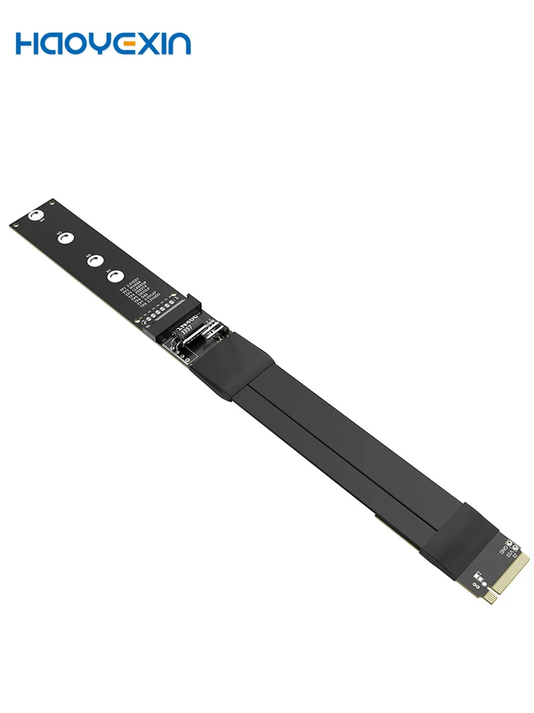 M.2 NVMe SSD Extension Cable Solid Drive Riser Card M.2 SSD PCI-Express 3.0 X4 M Key Extender for M.2 2230 2242 2260 2280 SSD