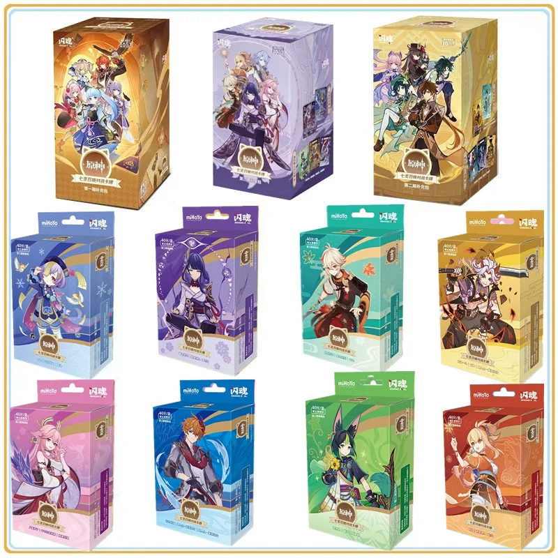 

SHINING SOUL оригинальная ударная карта Genshin, предварительно упакованная The Seven Holy Summons TCG, боевая карта, коллекционные карты для косплея, игрушки, подарок