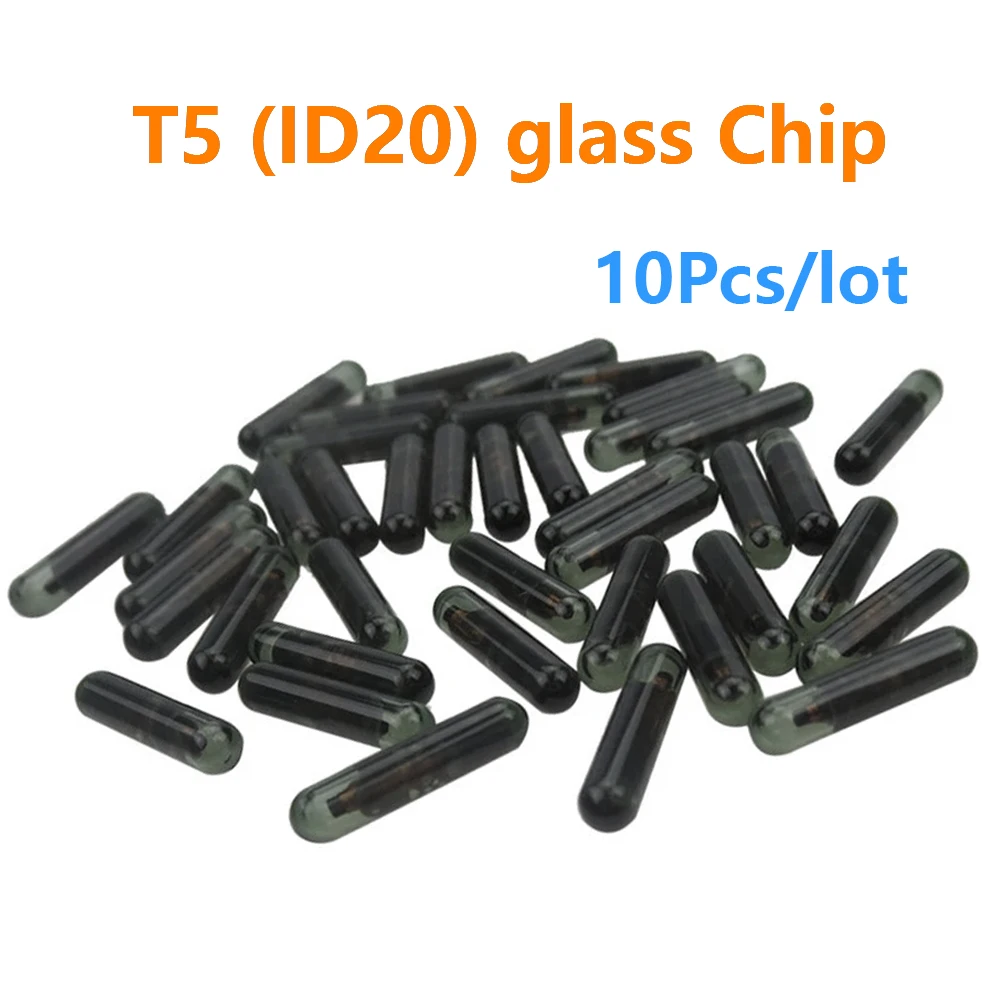 

10Pcs/Lot original T5-ID20 Transponder Chip Blank glass T5 Chip for Car Key Shell T5 Glass Chip
