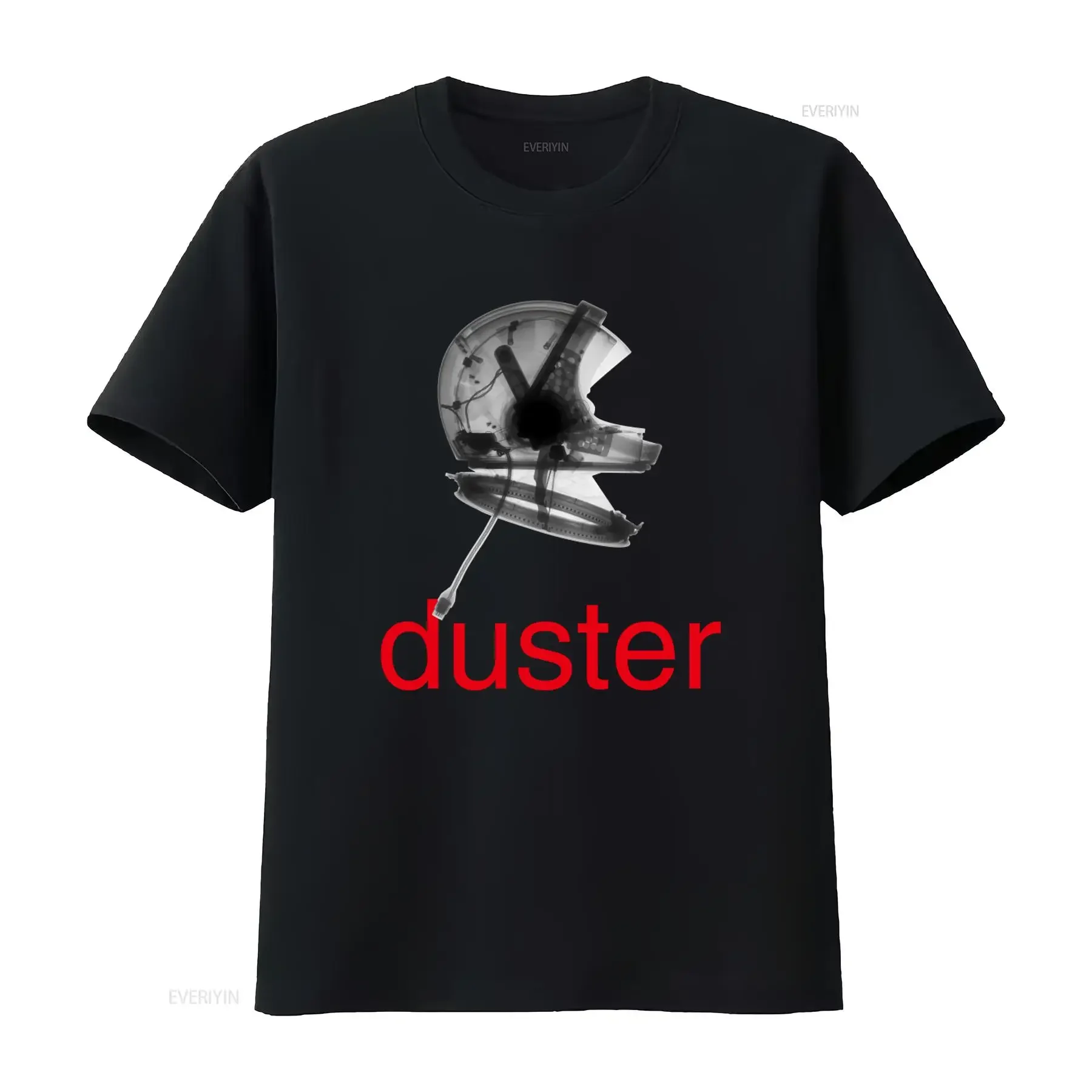 Duster Band Tour T shirt 90's Style Helmet Design vintage Washed fashion Stretched designer clothes streetwear Slightly Casual