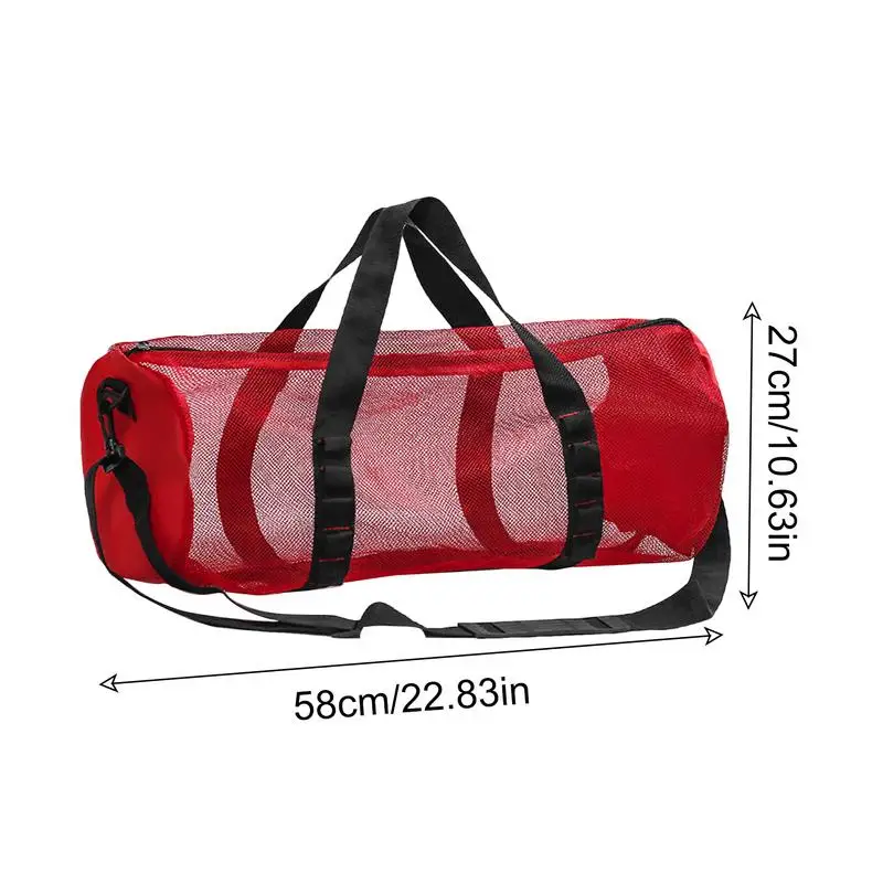 Grande capacidade dobrável malha duffel saco de mergulho à prova dwaterproof água bolsa de armazenamento para mergulho natação surf equipamentos