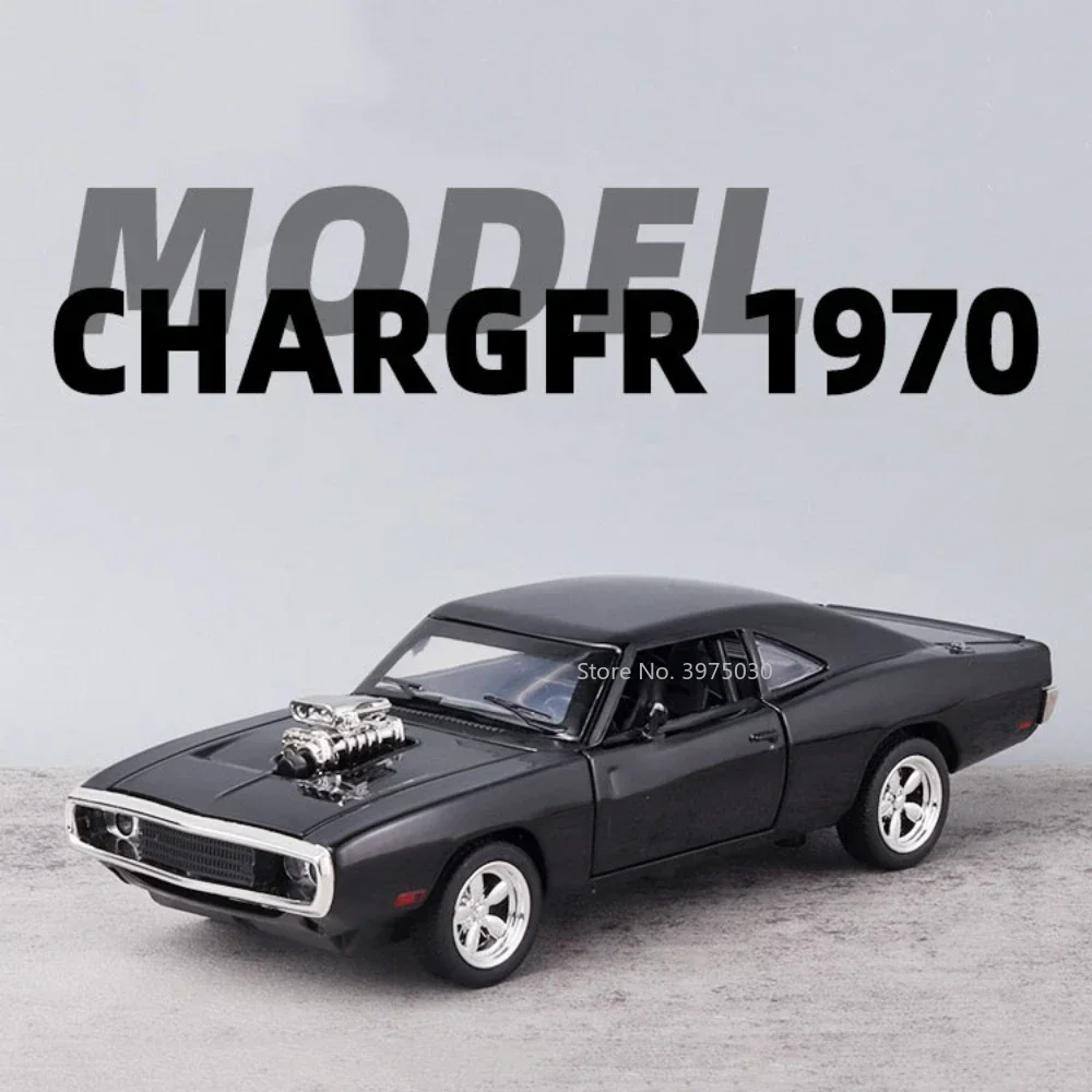 1:32 Dodge Charger 1970 Metal Car Model Toys Alloy Diecast Vehicle Models High Simulation Toys Pull Back Car Toys Gifts for Boys