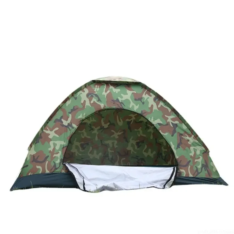 Camping Tent for 2 Person Single Layer Outdoor Portable Camouflage Handbag for Hiking,Travelling Lightweight Backpacking