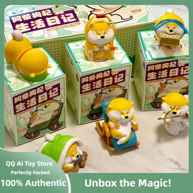 

Original Shiba Inu Life Diary Series Blind Box Collection Model Cute Anime Figure Doll Mystery Box Decoration Birthday Gift Toy
