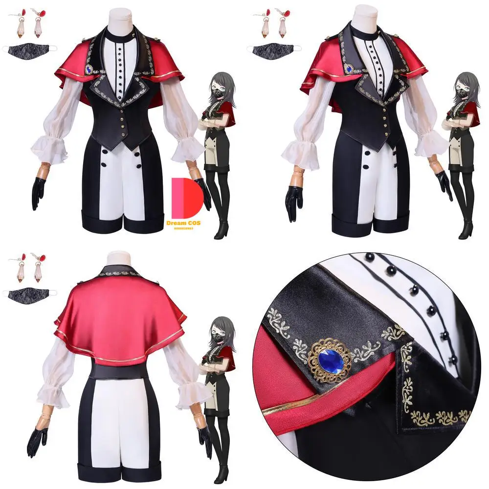 

BanG Dream AveMujica Cosplay Costume Anime Karin Yawata Cute Stage Uniform Set Role Play Ladies Wig Anime Convention Halloween