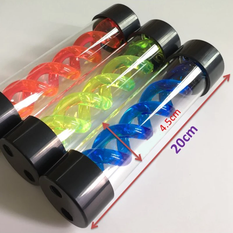 Tanque de agua para PC con refrigeración por agua de 200 mm Tanque de refrigeración por agua para computadora con rosca G1/4 para accesorio enfriador de computadora PC (azul)