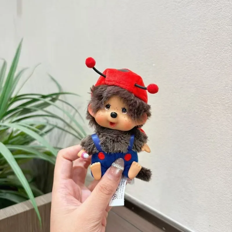 Monchhichi Kawaii Plush Keychain Cute Bee Beetle Insect Doll Pendant Soft Fluffy Bag Charm Purse Ornament Collectible Gift - view 4