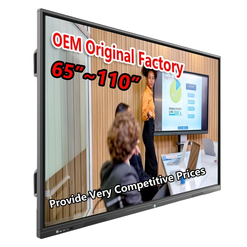 CUMEI 75-Inch 4K LED Touch Interactive Board Smart Whiteboard For Meeting Rooms Education Classrooms Variants 55/65/86/100/110