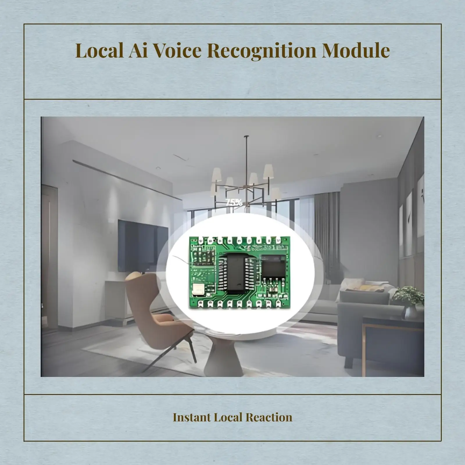 Programmable Voice Control Module Accurate AI Recognition Chip Electronic Component for Home Automation Circuit Projects