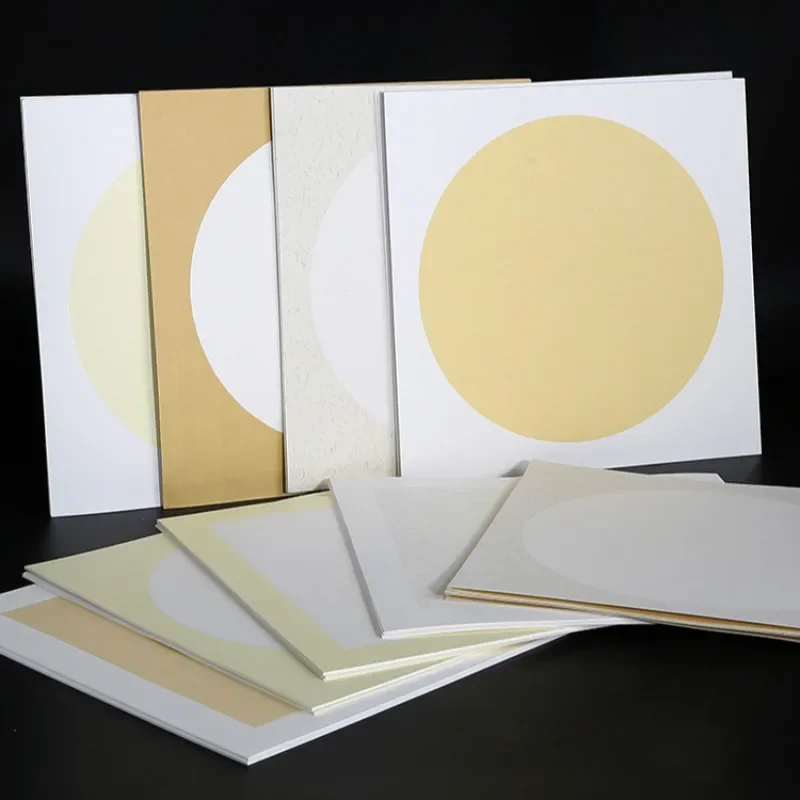 Square Rice Paper Cardboard for Writing Painting Calligraphy Writing Half-ripe Paper Xuan Chinese Painting Raw Ripe Xuan