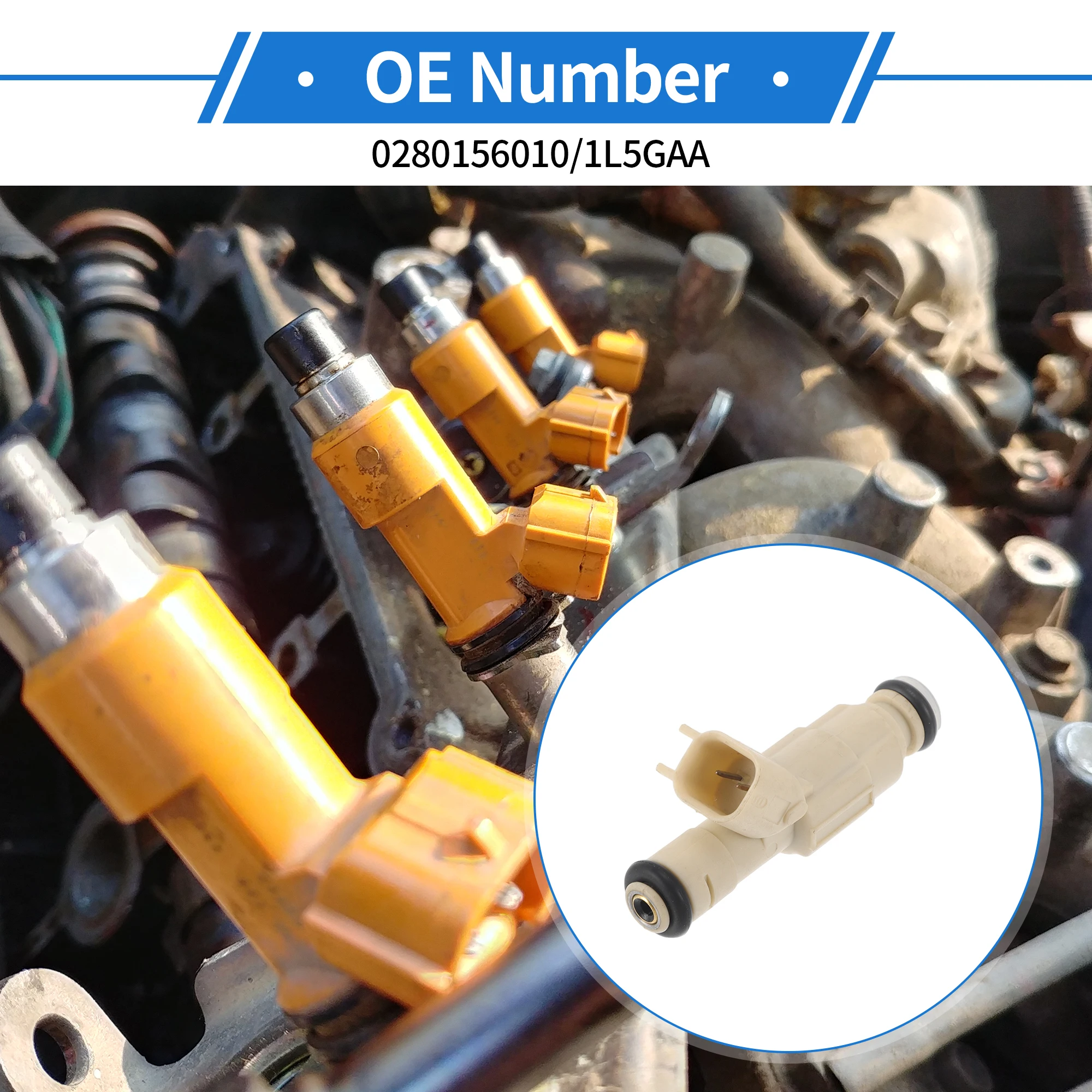 

UXCELL 1 шт. No 0280156010/1L5GAA Топливная форсунка для Ford для Ranger 2.3L 2001-2003 гг.