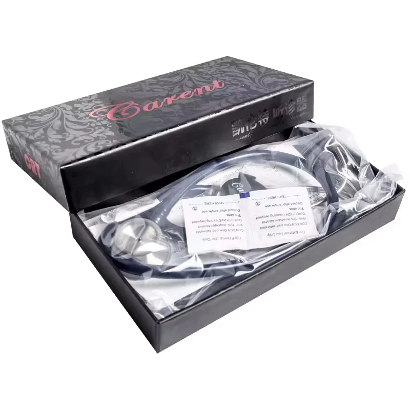 كارينت سماعات طبية احترافية لأمراض القلب Stetoskop أنبوب متعدد الوظائف برأس مزدوج للأطباء والممرضات الرعاية الصحية #6