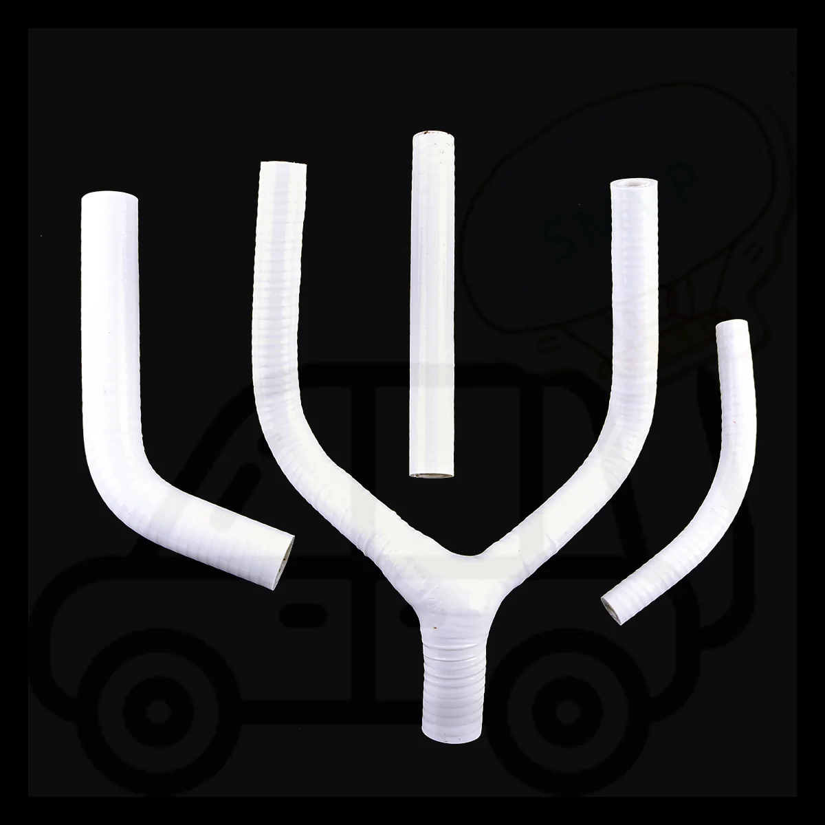 For Yamaha YZ 125 YZ125 1993 1994 1995 Silicone Radiator Coolant Hoses Set Replacement Parts Upper and Lower 4PCS 3PLY 11 Colors