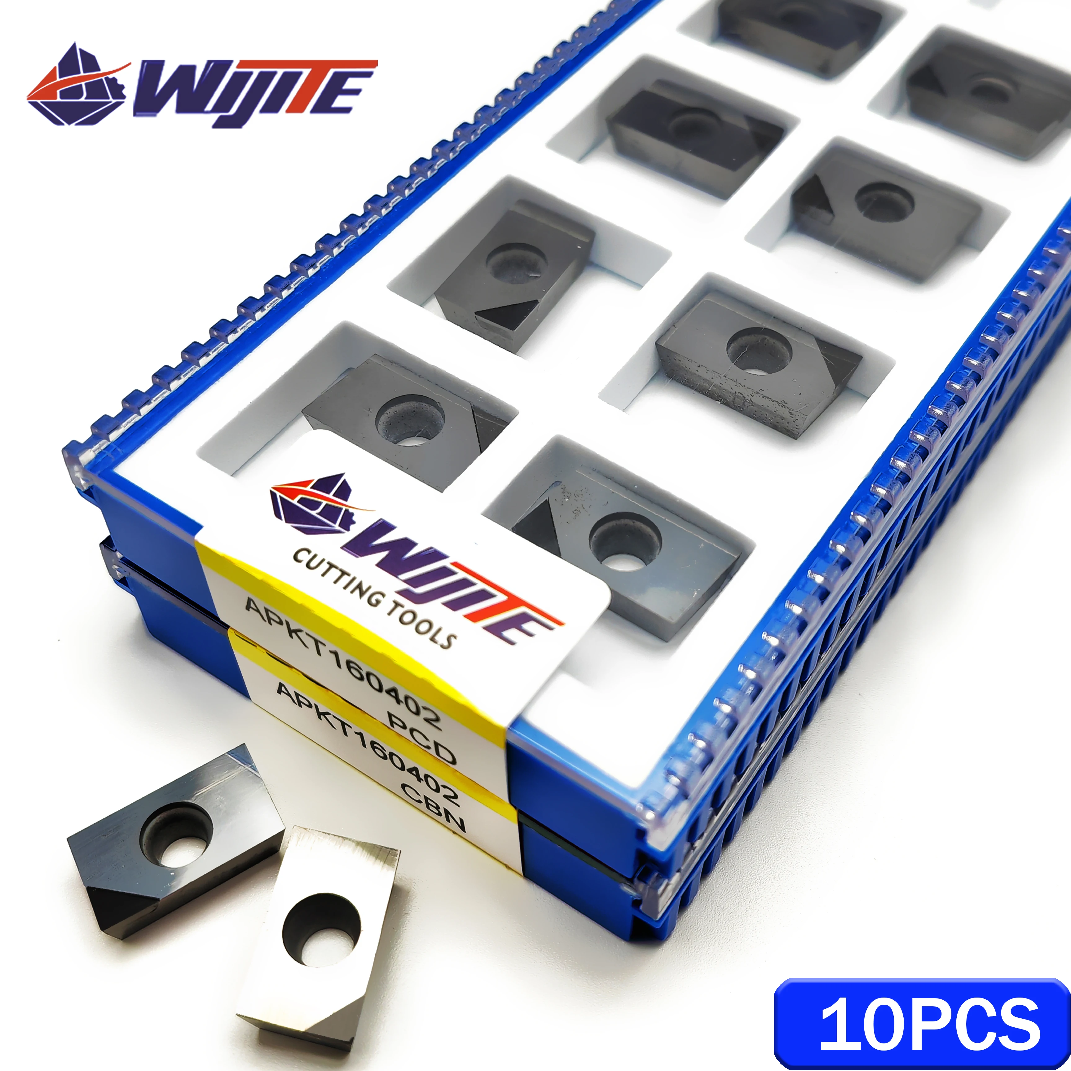 Инструмент PCD APKT113502 APKT113504 APKT160402 APKT160404 для медных и алюминиевых инструментов CBN, обрабатывающий стальной чугунный APKT