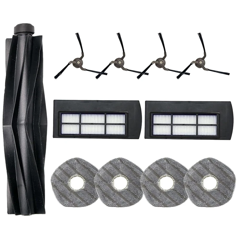 

WCS-For Eufy X9 Pro Robot Vacuum Replacement Parts Main Brush Side Brushes Hepa Filters Mop Pads