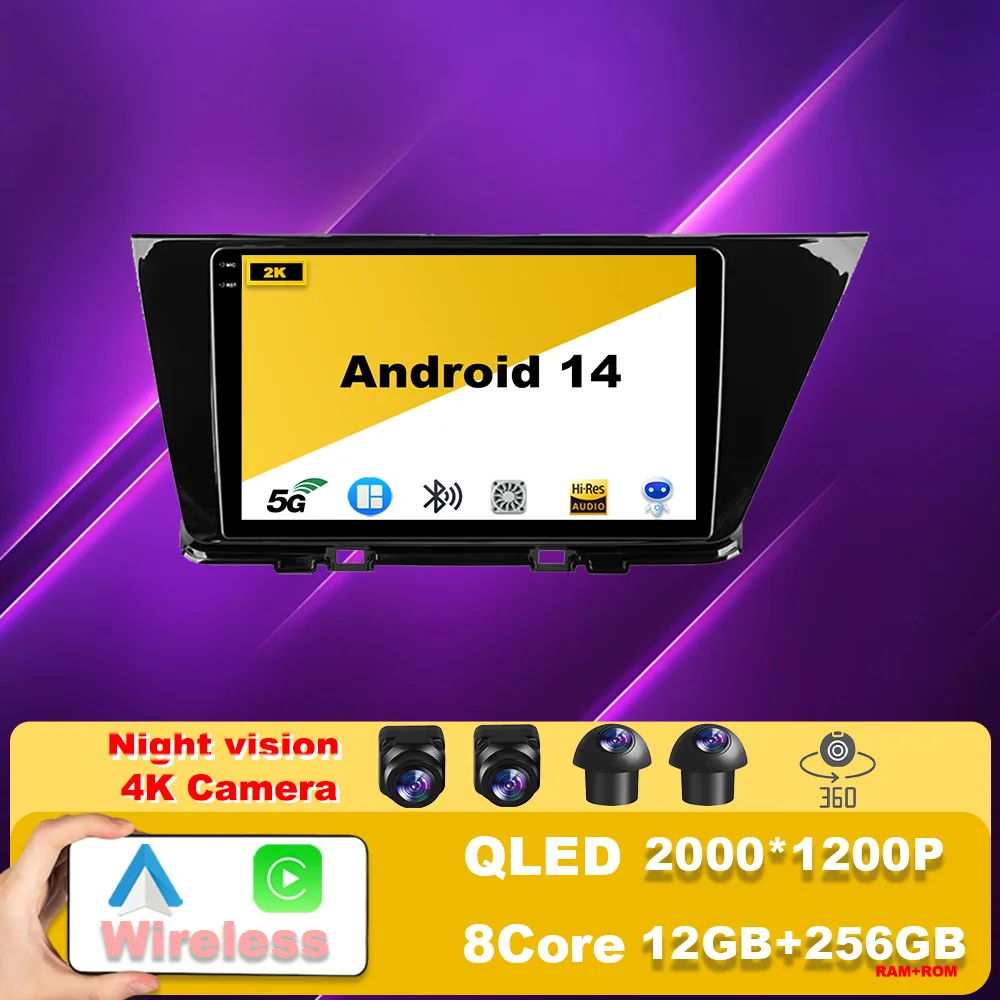 

Auto Radio For Kia Niro DE 2016 - 2019 Android 14 Stereo Multimedia Video Player Navigation GPS 2din Carplay Head Unit WIFI BT