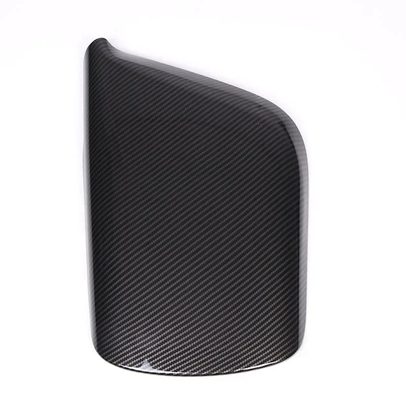 ABS Carbon Fiber For Chevrolet Corvette C7 2014-2019 Car Central Control Armrest Box Protection Cover Car Interior Accessories