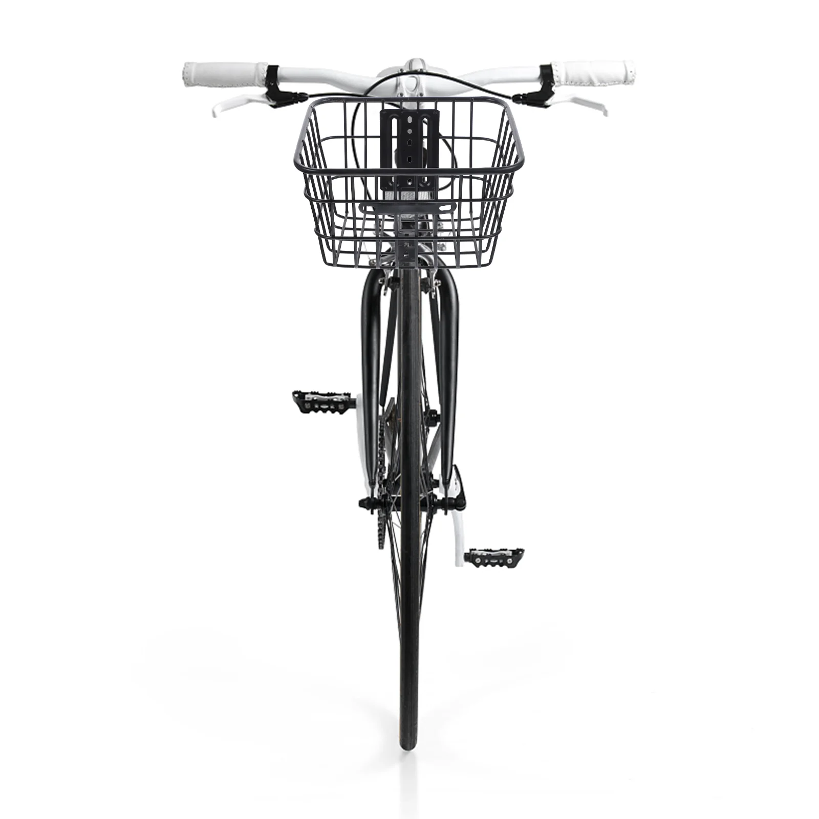 

Front Handlebar Basket Bike Storage Groceries Foldable Design Container Iron Hanging
