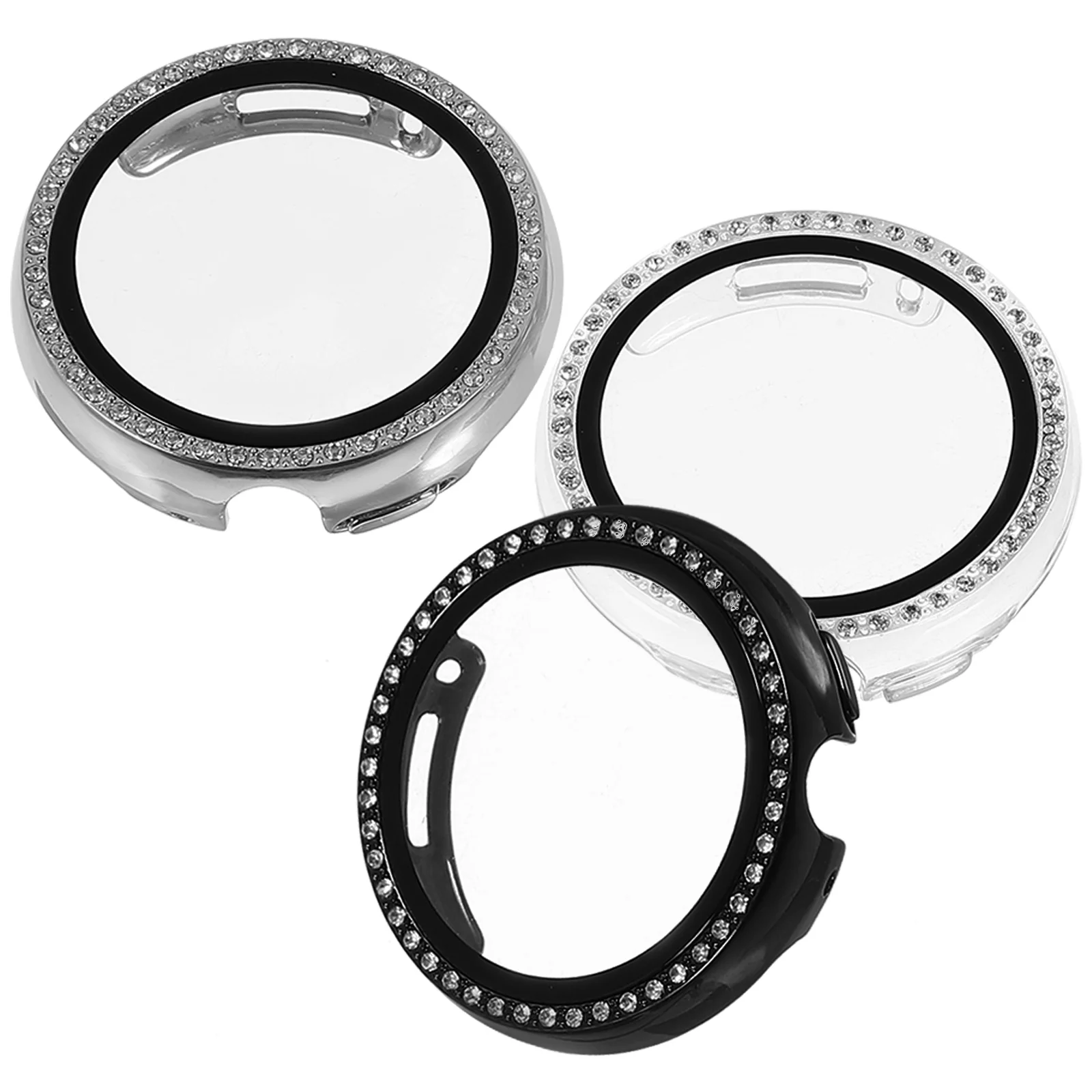

3pcs Watch Case Frosted Anti-scratch Screen Protector Lightweight Precise Cut Protective Shell Smartwatch Cover