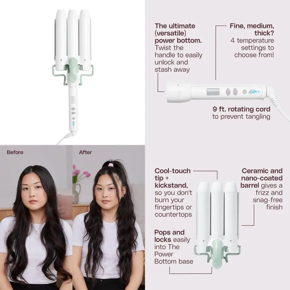 

Wave Styling Kit with 1.25-Inch Waver Attachment and Power Base for Hair Styling Accessories