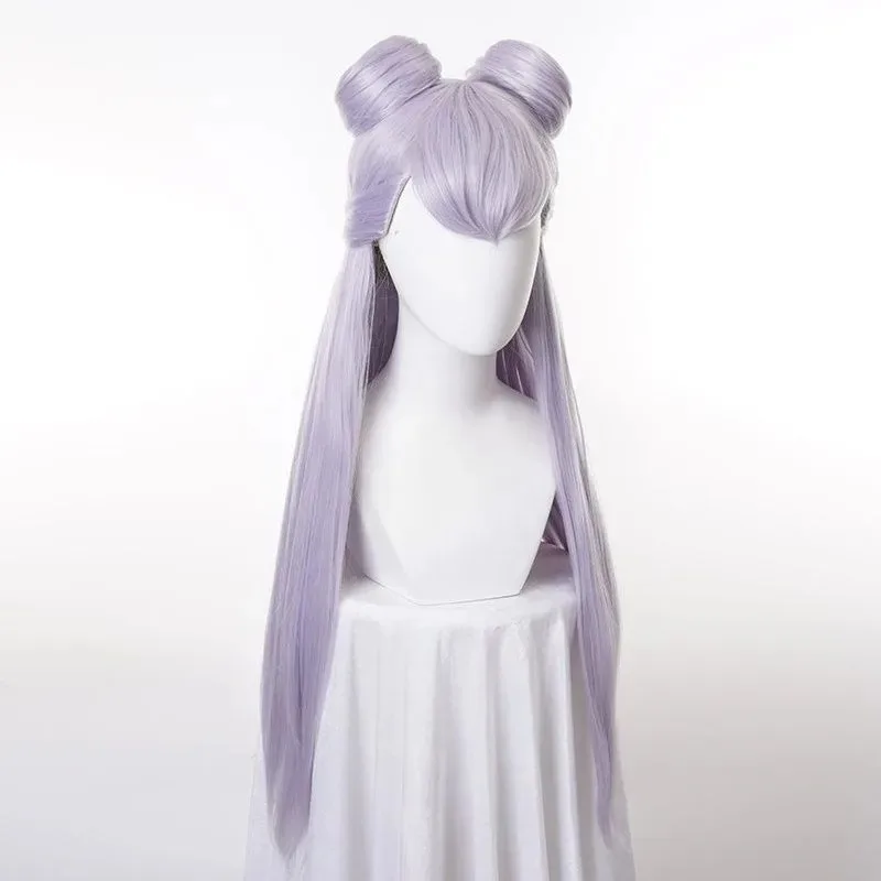 KDA Evelynn Cosplay Synthetic High Ponytail Long Straight Anime Coser Cute Girl Heat Resistant Fiber Wig Hs;3'c,5.y;8'v, view 3
