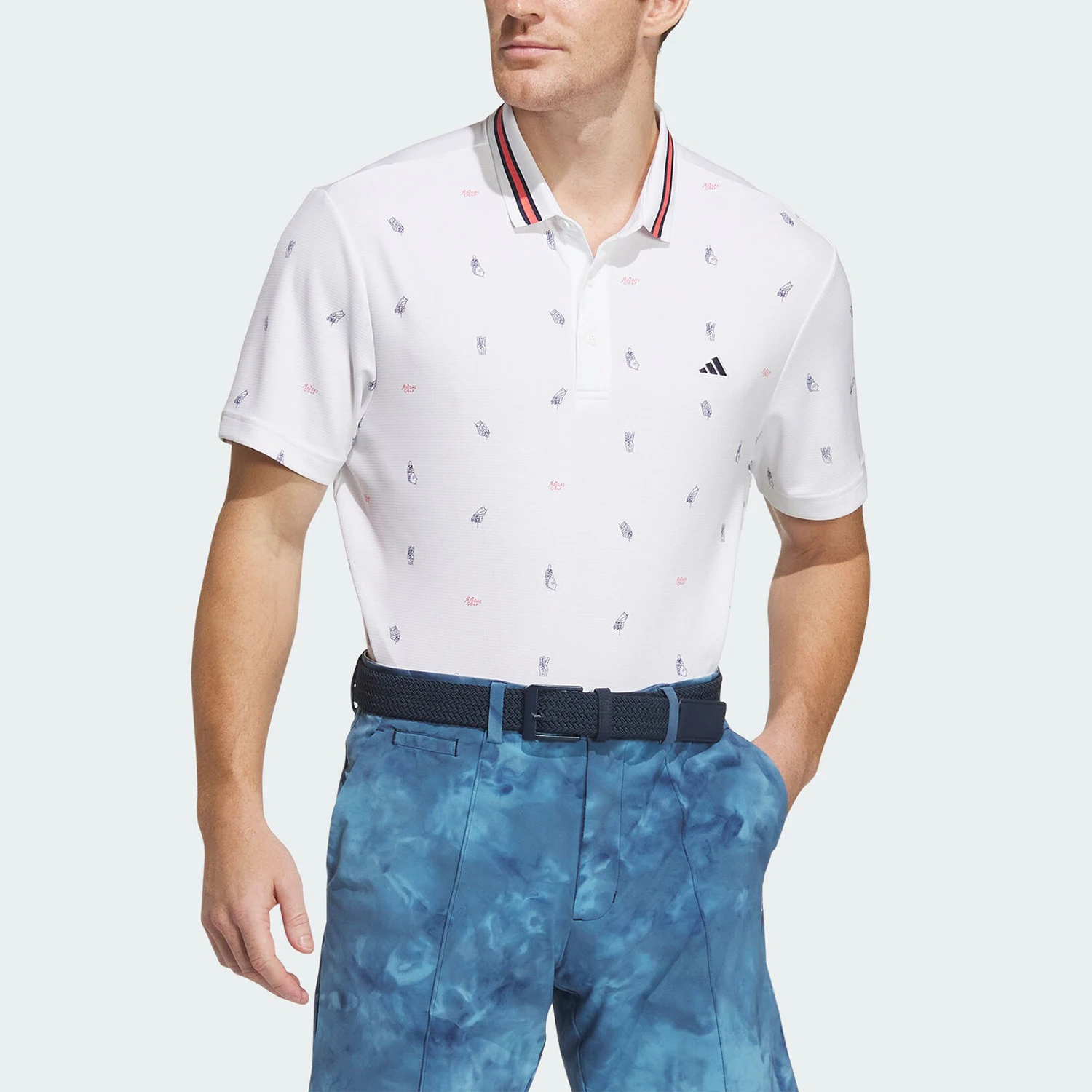 

Adidas genuine PG MONOG men's golf short sleeved polo shirt IN9047