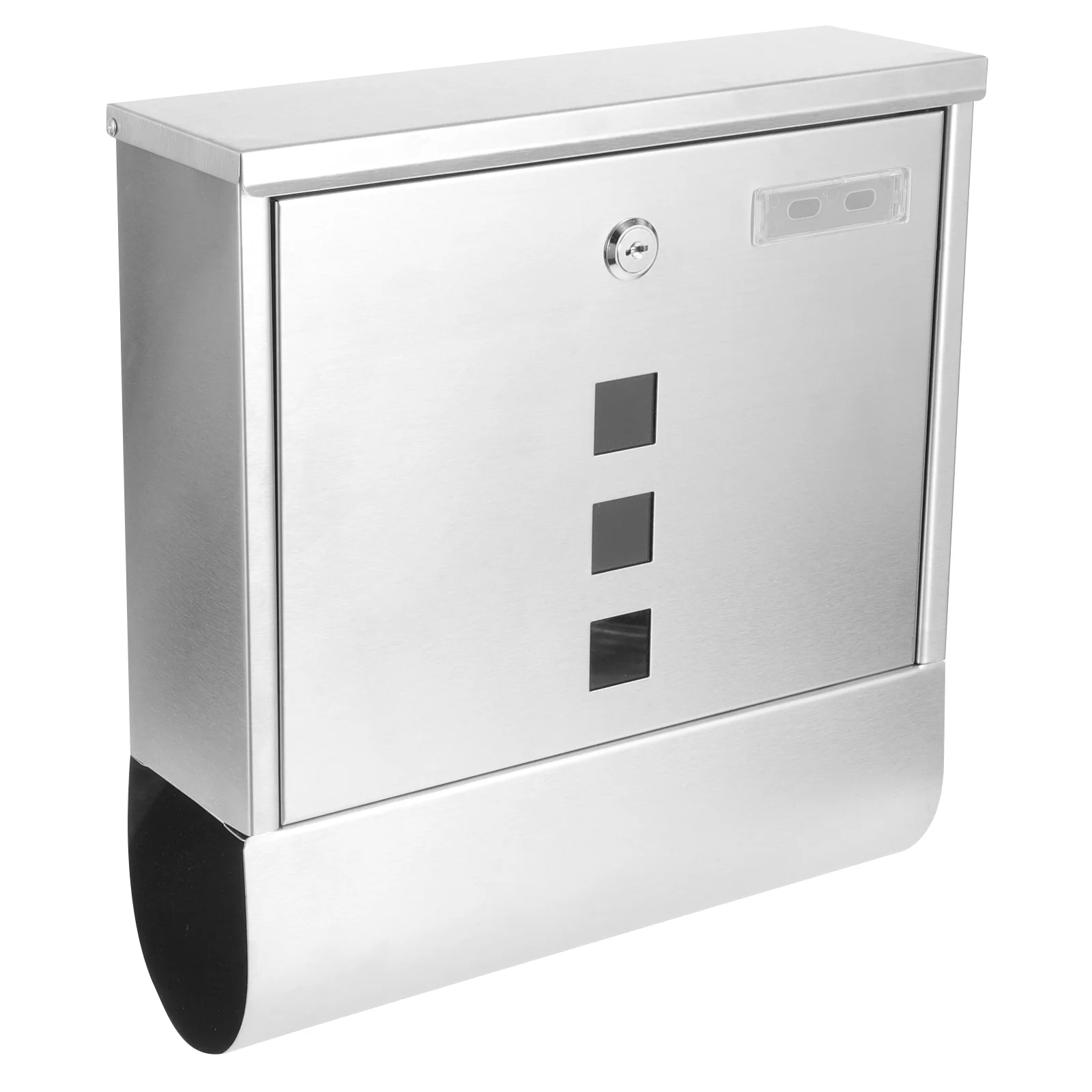 Mailbox with Lock Stainless Steel Newspaper Lockable Mailboxes for outside European Style House