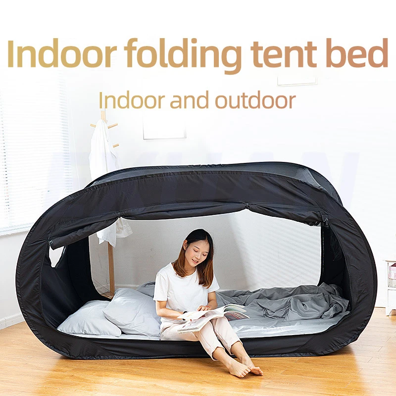 

Fully Enclosed Independent Isolation Bed curtain Mosquito Net Integrated Dormitory Dual-purpose Shading outdoor Folding Tent