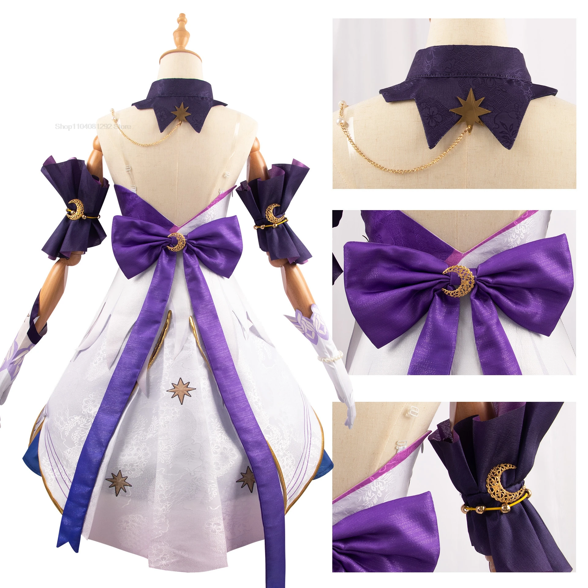 Robin Cosplay Game Honkai Star Rail Robin Cosplay Kostuum Anime 3D Print Jurken Pruik Rollenspel Uniform Volledige Set voor Vrouwen Meisjes