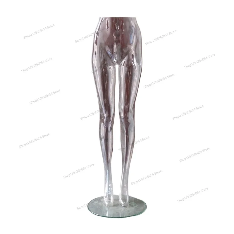 For Transparent Pants Model Men's and Women's Pants Model, Upright Lower Body E-commerce Shooting Live Pantyhose Thigh Model