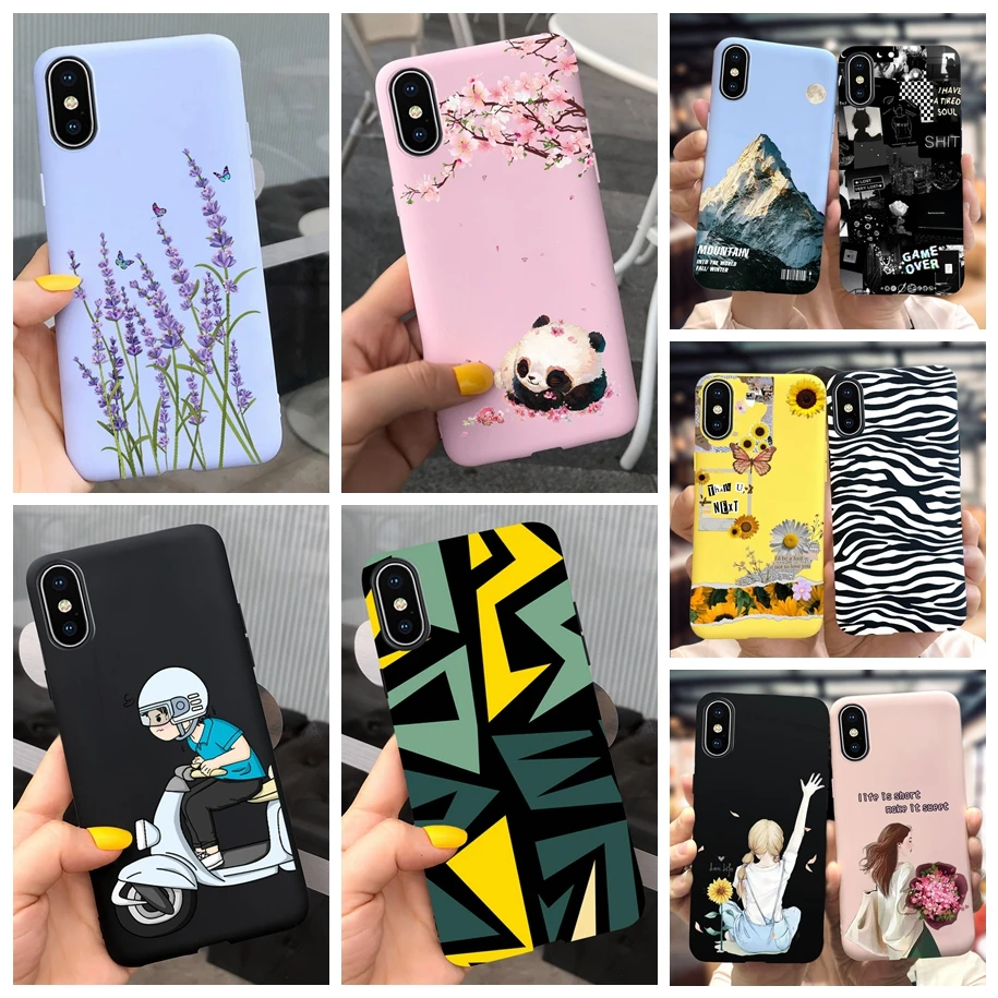 For iPhone X XS Max Case iPhone XR Shockproof Cover Soft Silicone Back Funda For iPhoneX X S XsMax XR Bumper Frosted Matte Coque