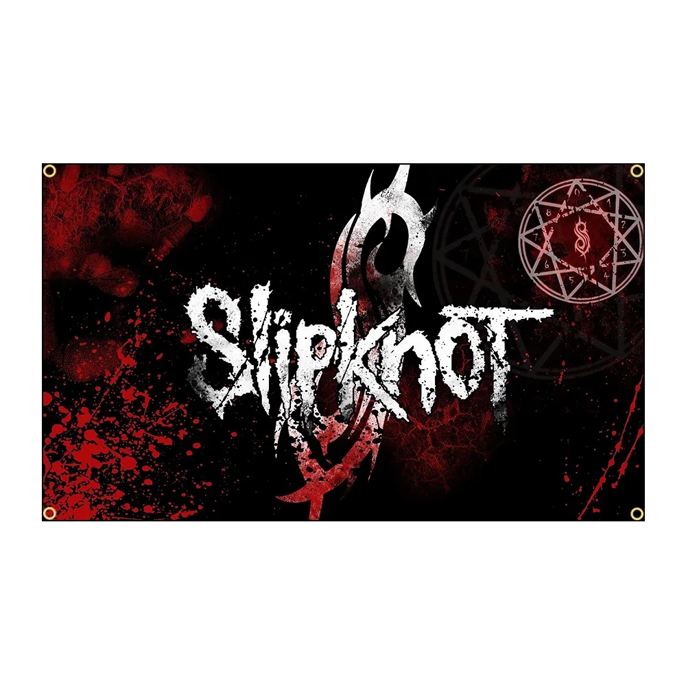 90x150cm S-Slipknots Heavy Metal Band Flags Polyester Printed Home or Outdoor Decoration Banner
