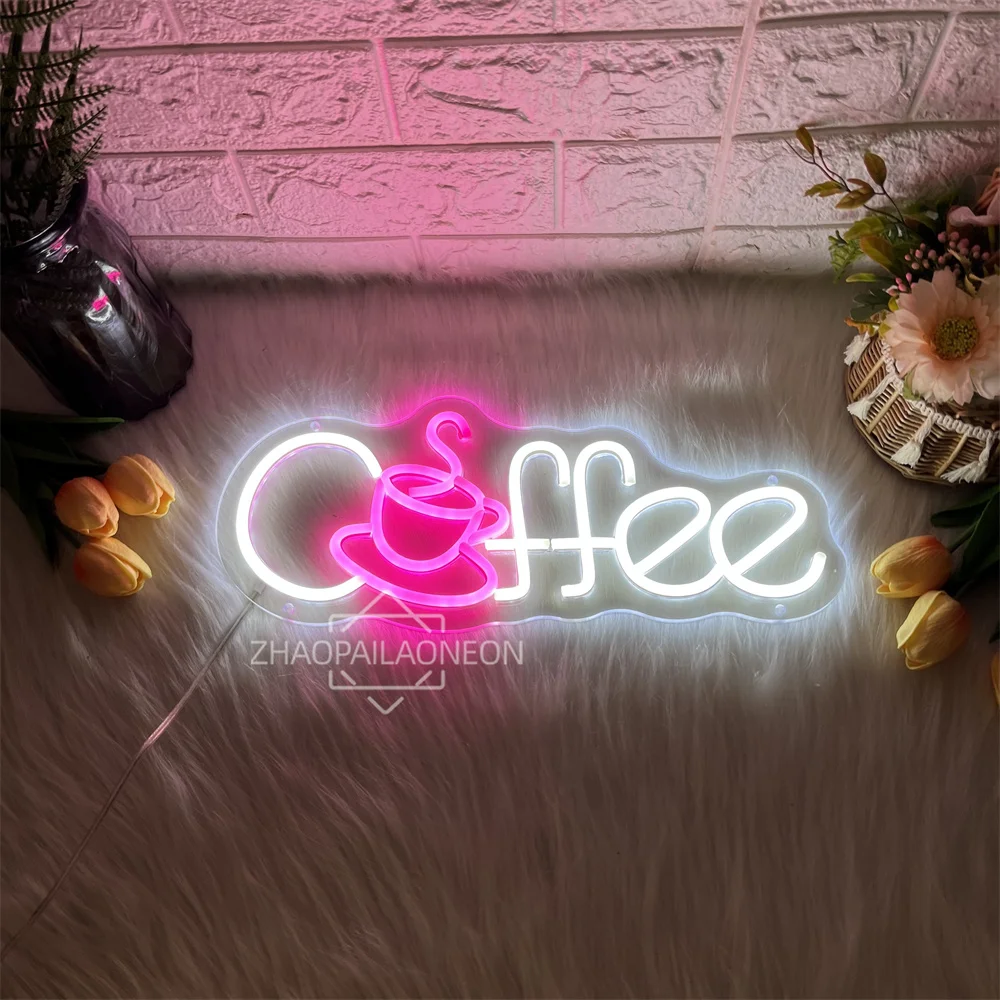 

Coffee LED Neon Sign Wall Room Decor Coffee Tae Neon Light Signs for Home Bar Club Coffee Store Decoration Business Lights USB