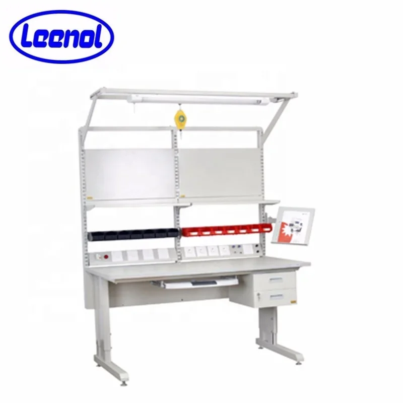 Leenol Workshop ESD Tables Stainless Steel Work Benches Antistatic Working Table Industrial Workbenches