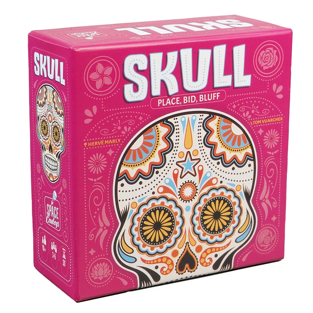 New Edition Rose and Skull Board Game3-6 Players Adult Casual Gathering Guessing Strategy Game English Version