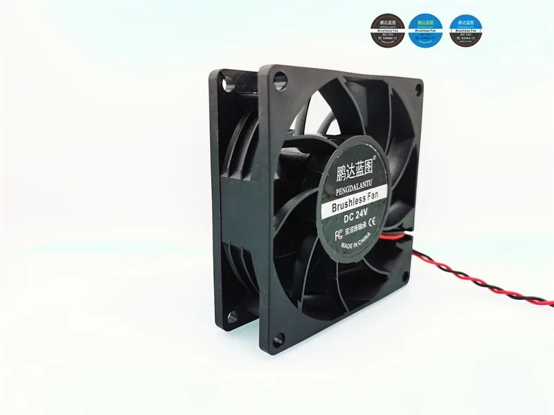 New 8025 Double Ball Bearing 24V 0.13a 8cm Cabinet Frequency Conversion Server Cooling Fan