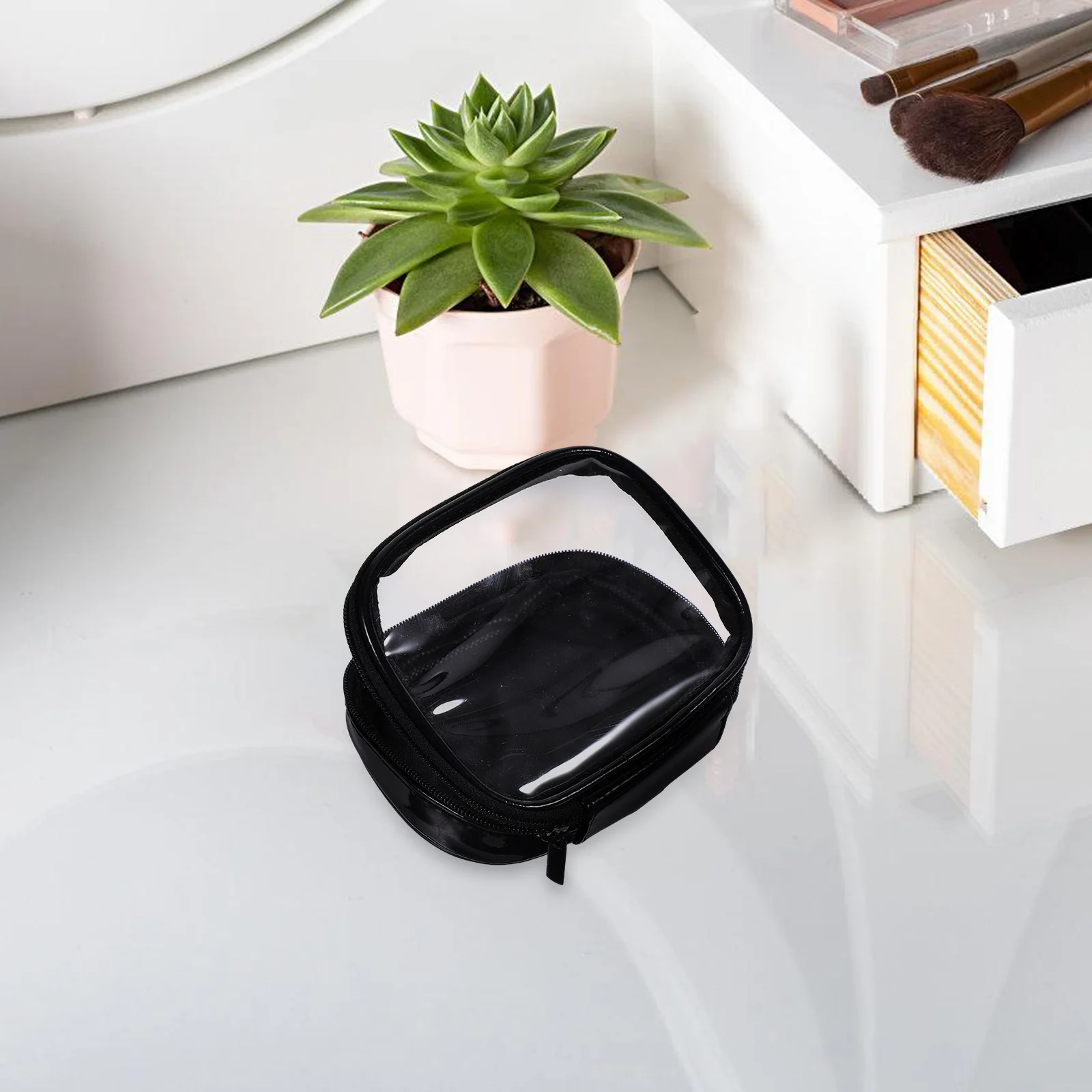 

Bag Small Travel Pouches Black Travel Pouch DIY Mini Makeup Pouch Case Storage Bag
