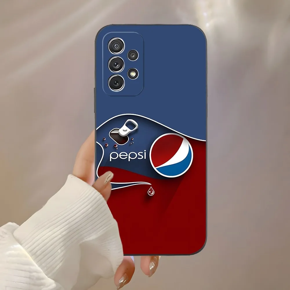 Soda Brand Art P-Pepsis Phone Case for Samsung S23 Ultra S24 S22 S20 Fe S21 Plus Galaxy A54 A34 A24 A53 M54 Note 20 Back Cover