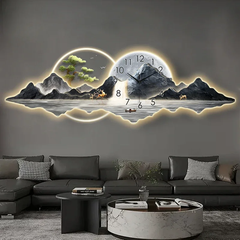 

Living Room Luxury Wall Clocks Korean Digital Bedrooms Minimalist Bedroom Wall Watch Nordic Cartoon Reloj Pared Room Decoration
