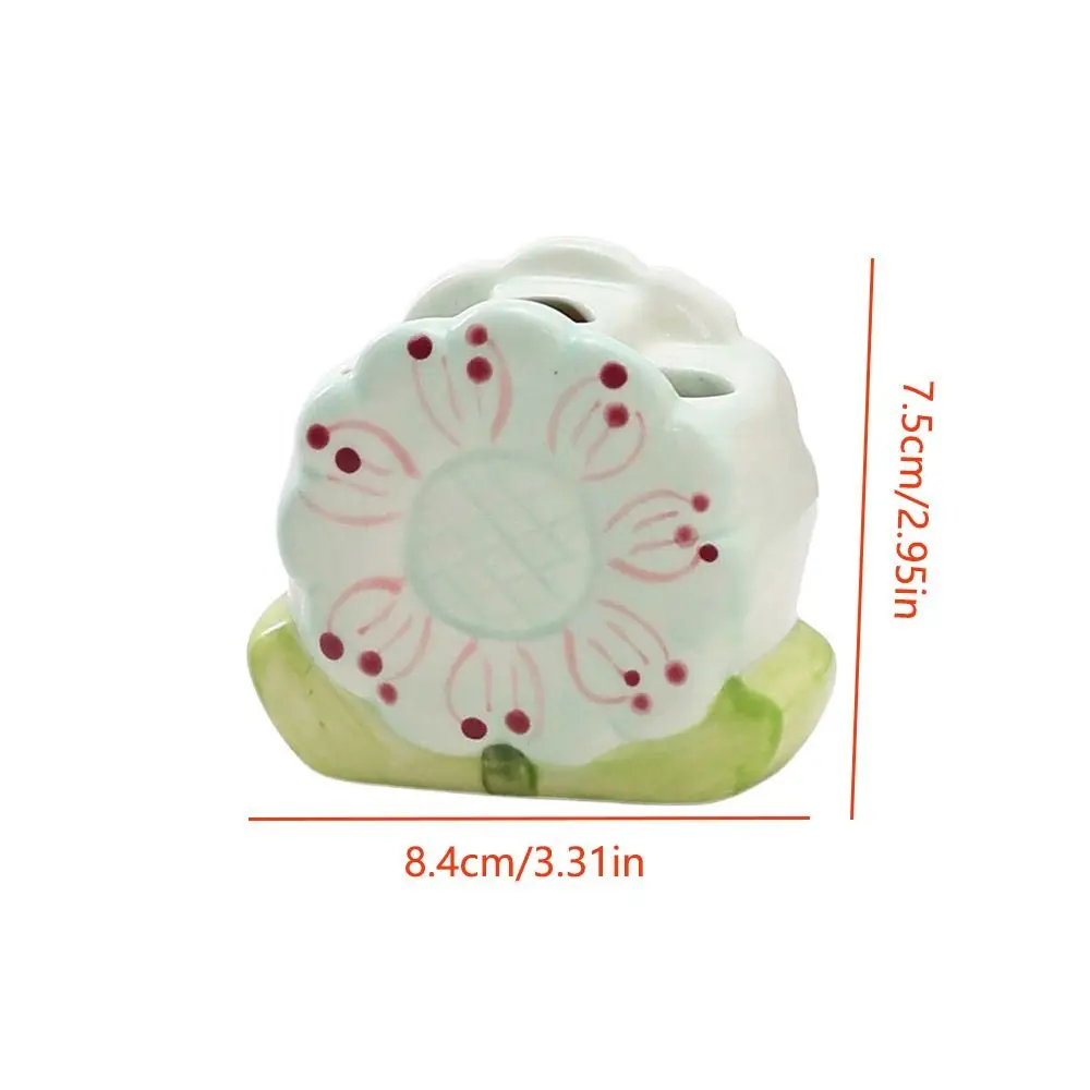 Ceramic Flower Makeup Brush Storage Bucket Table Storage Pen Container Tulip Pen Holder Tulip Flower Ceramic Make Up Organizer