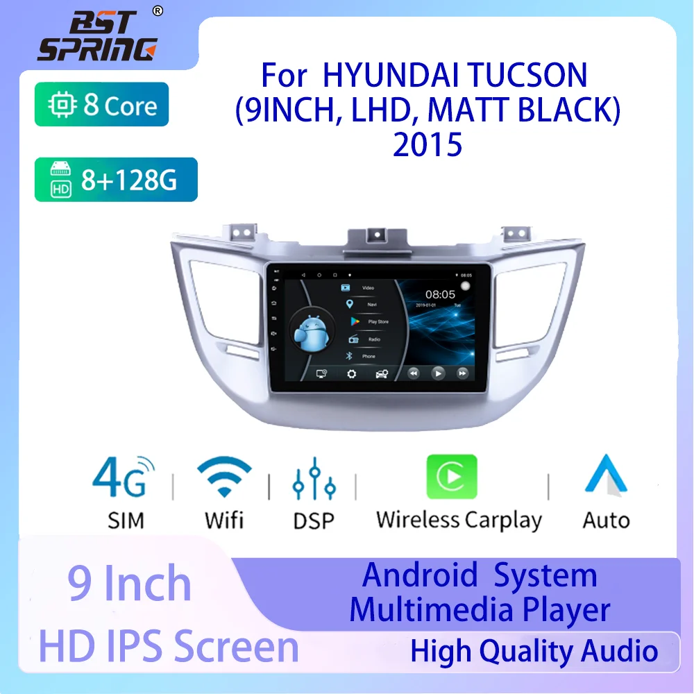 

Car Radio Multimedia Player Stereo Navigation GPS Carplay WIFI creen Head Unit Android For HYUNDAI TUCSON 2015-2017